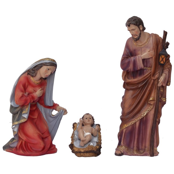 Set of 11 statues with Nativity 40 cm in resin