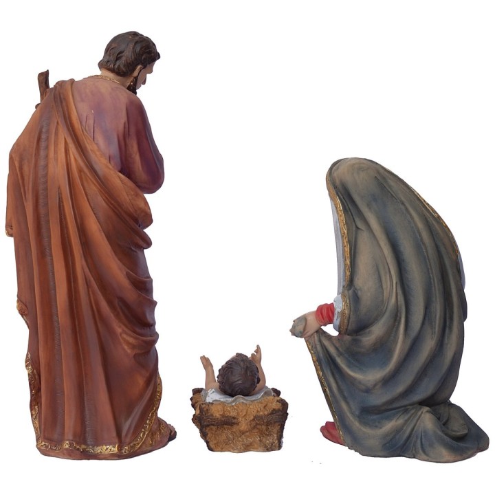 Conjunto de 11 estatuas con Natividad de 40 cm en resina