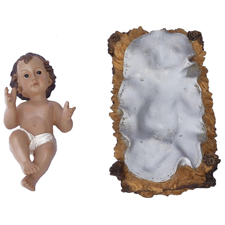 Set of 11 statues with Nativity 40 cm in resin