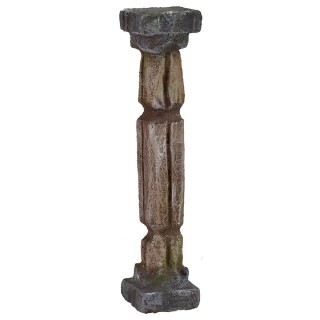 Colonna con scanalature verticali e orizzontali cm 3,5x3,5x18 h