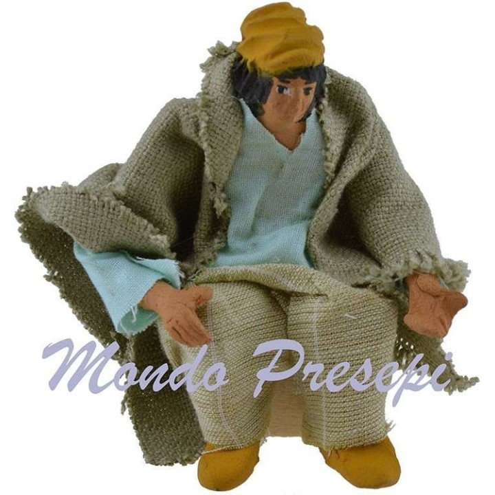 Uomo seduto serie 11-12 cm snodato