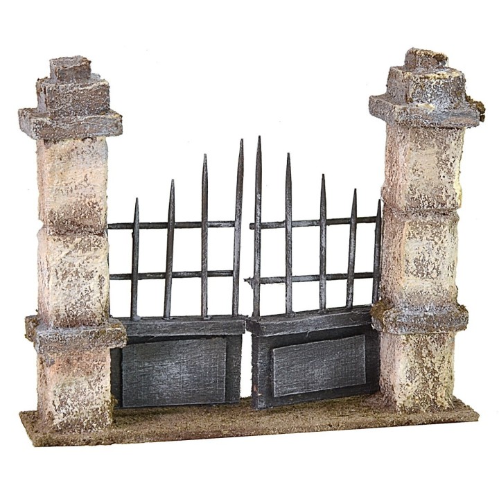 Cancello con colonne cm 15X4X12,5 h