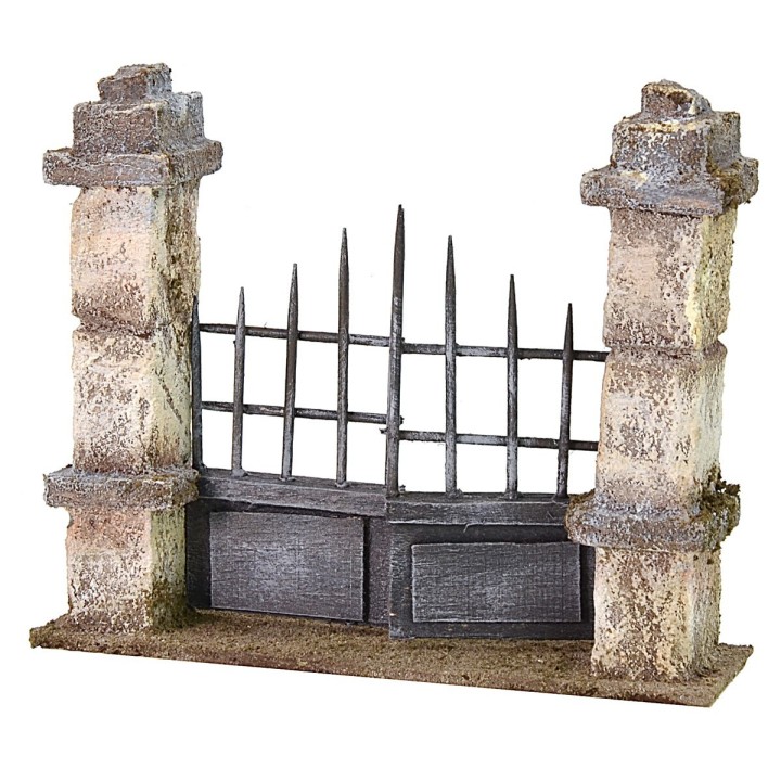 Cancello con colonne cm 15X4X12,5 h