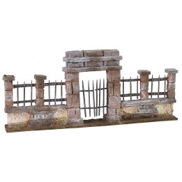 Puerta con barandilla de 29X3,5X12,5 cm h