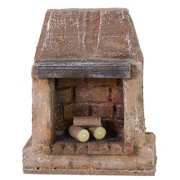 Fireplace with firewood cm 10X4X12,5 h