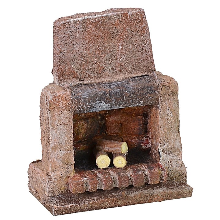 Chimenea con leña para quemar de 6X3,5X7,5 cm h