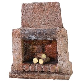 Chimenea con leña para quemar de 6X3,5X7,5 cm h