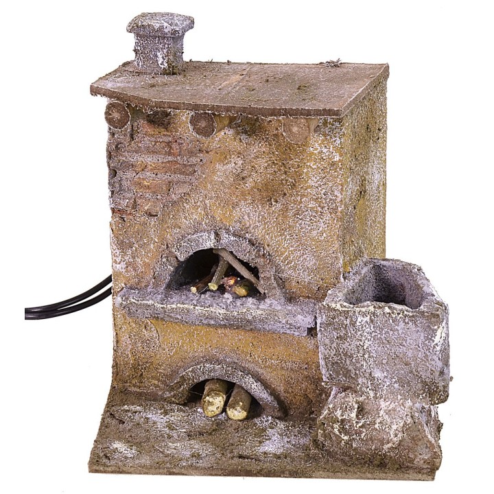 Horno efecto fuego para Belén cm 12x10x15 h