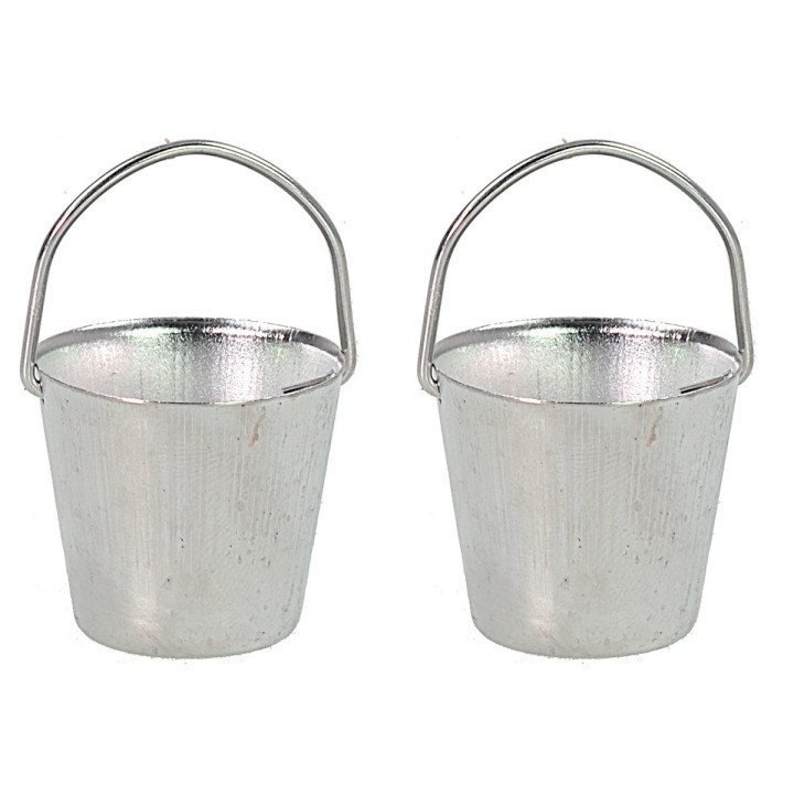 Conjunto de 2 cubos de metal ø 3 cm