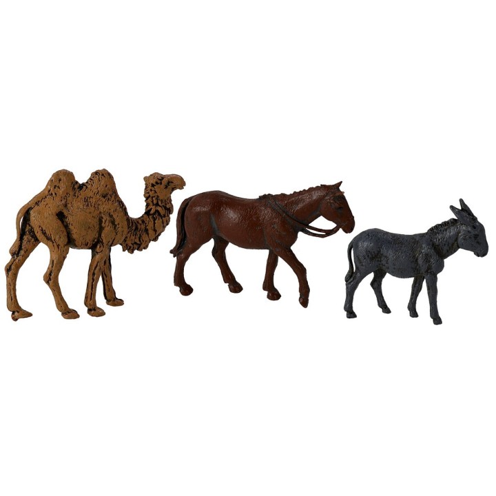 Landi Moranduzzo 6 cm series horse, donkey and camel set