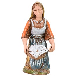 Seated washerwoman 12 cm series Landi Moranduzzo