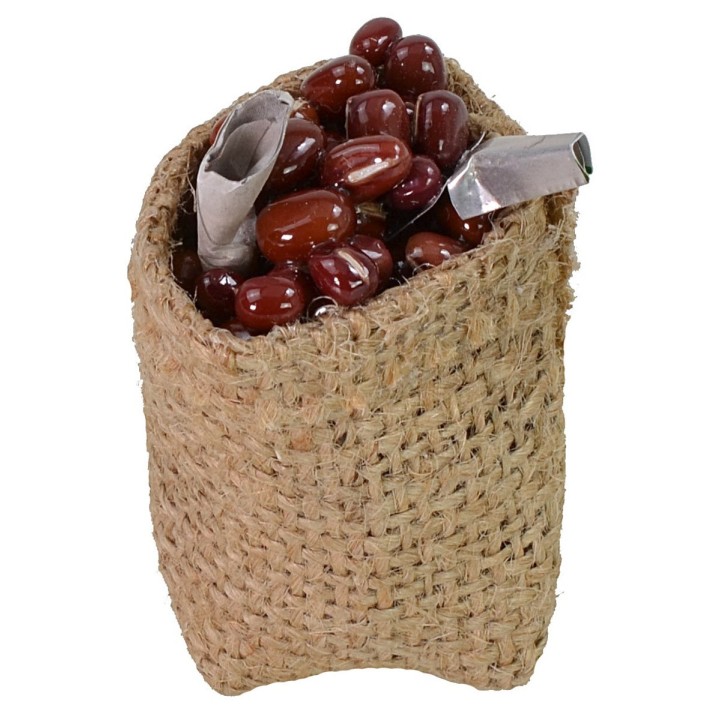 Saco de yute con frijoles ø cm 4x6 h