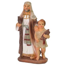 Pastor oriental con niño serie 9 cm en resina