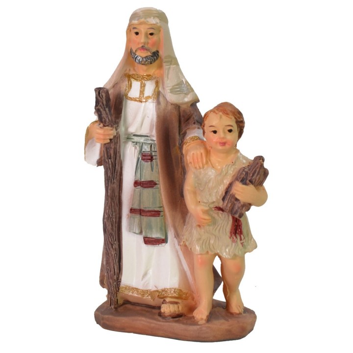 Oriental shepherd with child series 9 cm in resin