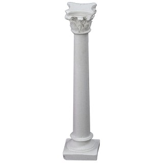 Colonna liscia con capitello corinzio cm 10 h