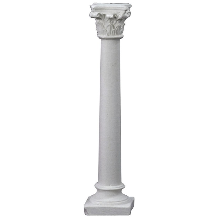 Smooth column with Corinthian capital 10 cm h