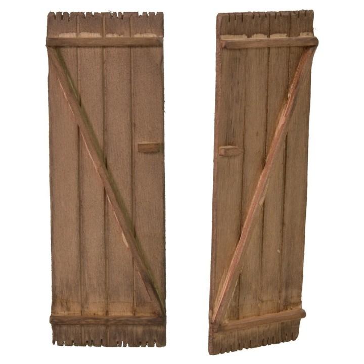 Porta a doppio battente in legno cm 9x13,5 h