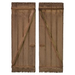 Puerta de doble hoja de madera cm 7,6x11,3 h