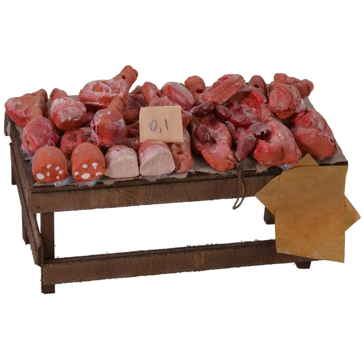 Counter with meat and cured meats cm 15x8x8 h