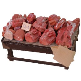 Banco con carne e salumi cm 12x7x6 h