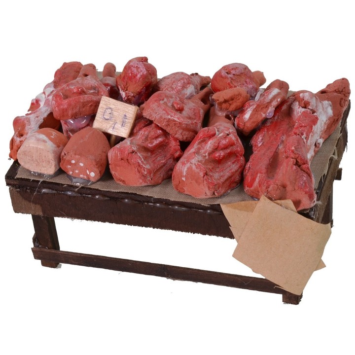 Counter with meat and cured meats cm 12x7x6 h