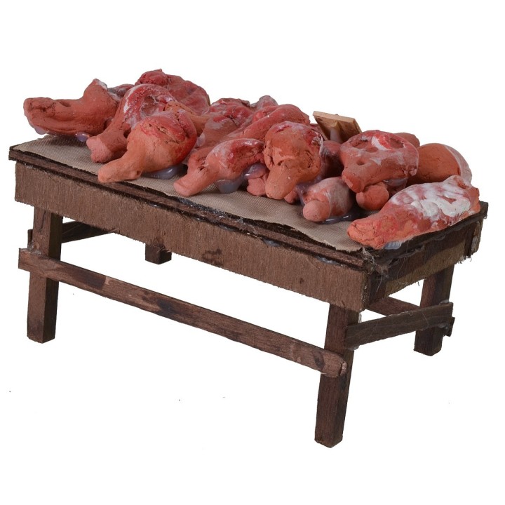 Counter with meat and cured meats cm 12x7x6 h