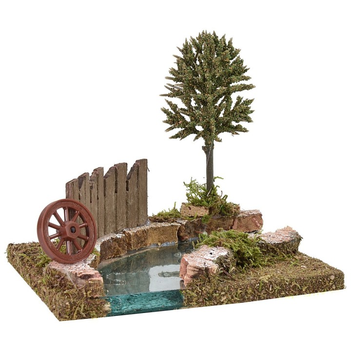 River bend with parapet cm 16x14x14 h