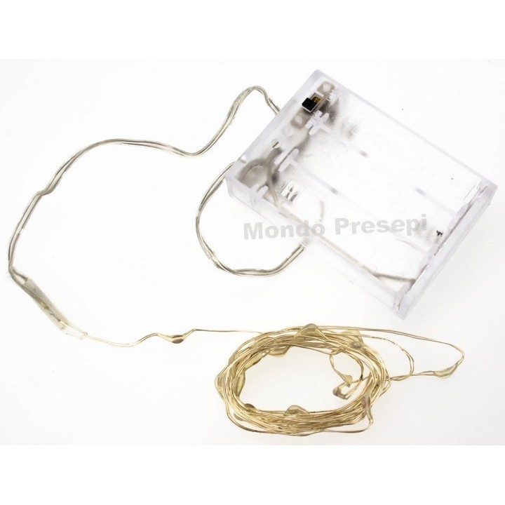 Collana 20 led a luce rossa - Copper resistenti all'acqua