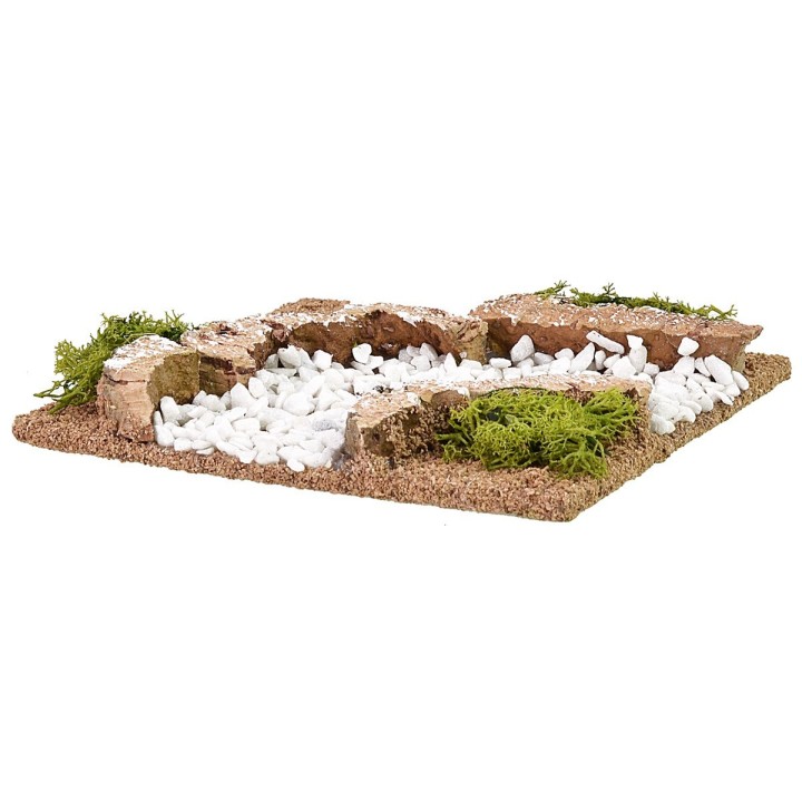 Dirt road curve cm 12x12x2 h