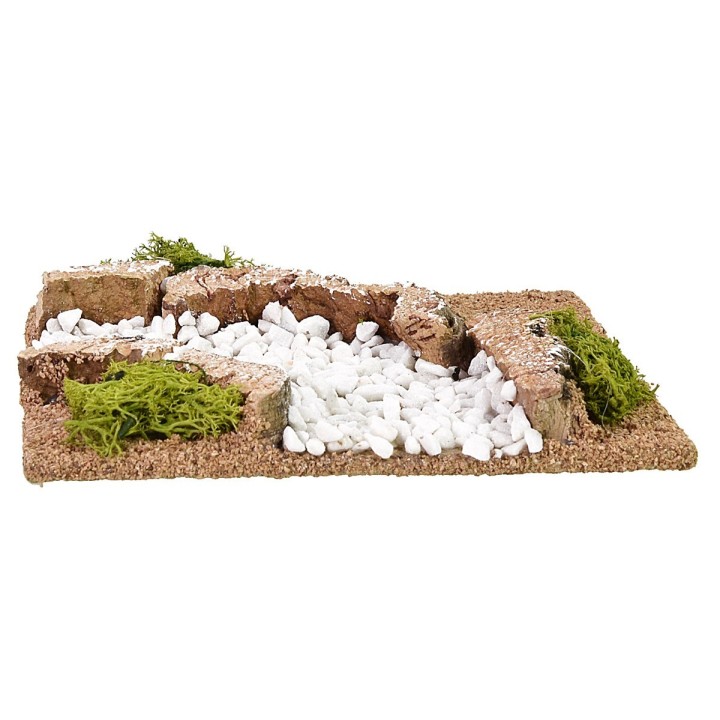 Curva camino de tierra cm 12x12x2 h