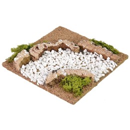 Curva camino de tierra cm 12x12x2 h
