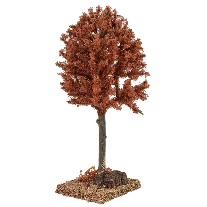Árbol otoñal rojo cm 6x6x16 h