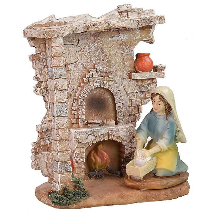 Resin shop with baker cm 12,5x7x14,5 h