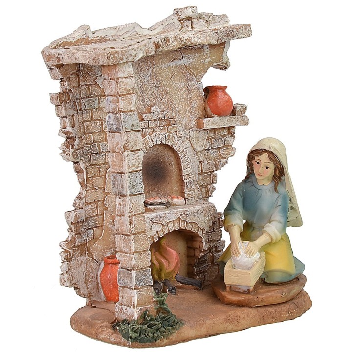 Resin shop with baker cm 12,5x7x14,5 h