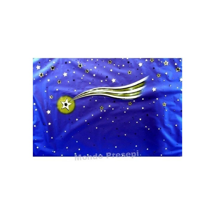 Metallic sky paper with comet Cm 100x70