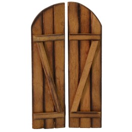 Wooden door with double leaf cm 6x12 h