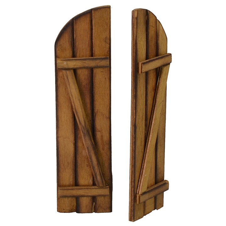 Portone in legno a doppio battente cm 6x12 h