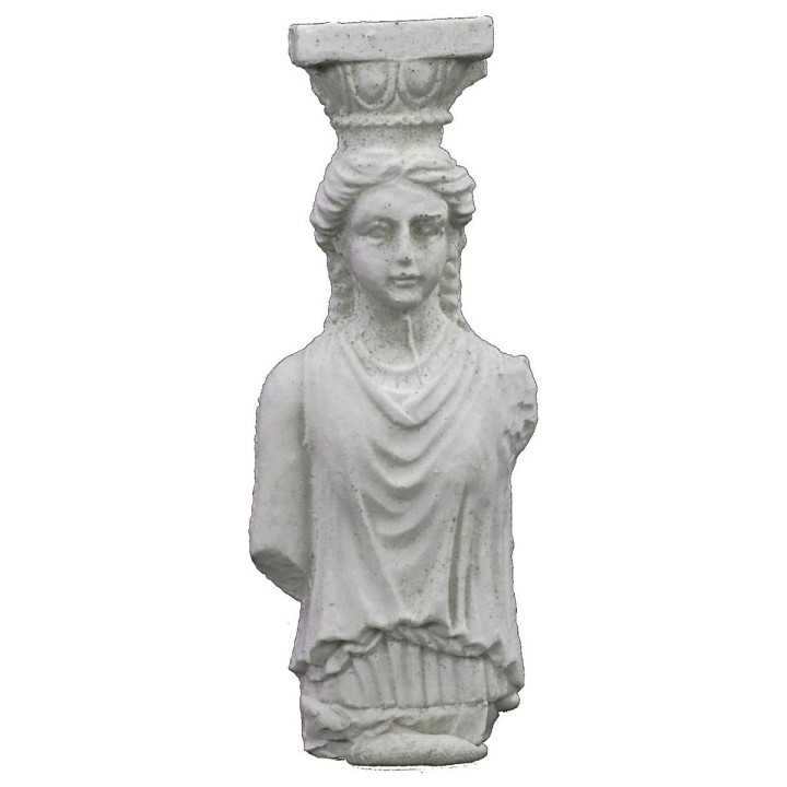 Lesena con estatua en medio busto cm 2,3x0,9x6,2 h