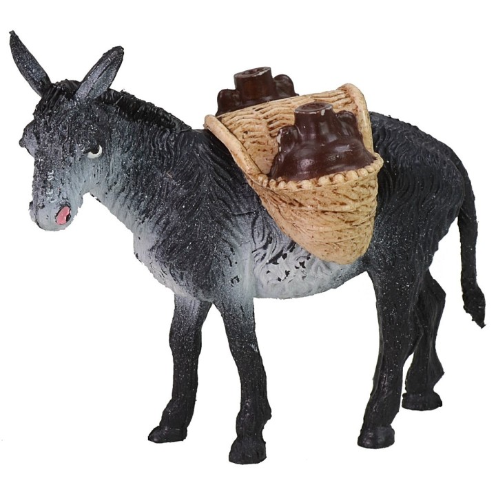 Donkey with load of amphorae cm 10x3x8 h