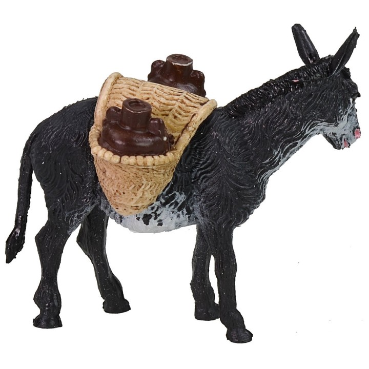Donkey with load of amphorae cm 10x3x8 h