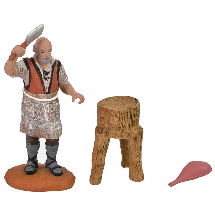Butcher with block 10 cm Oliver