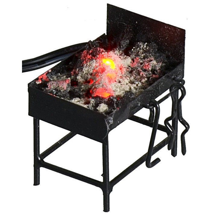 Forge with flickering embers effect at low voltage 3.5 Volt cm