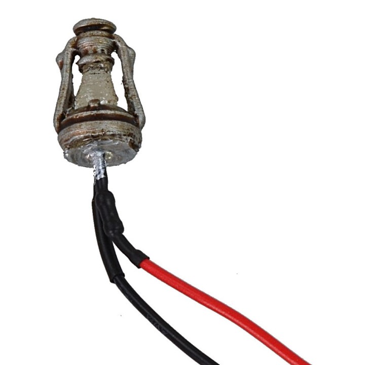 Oil lantern with flickering led 12 Volt h 1,8 cm