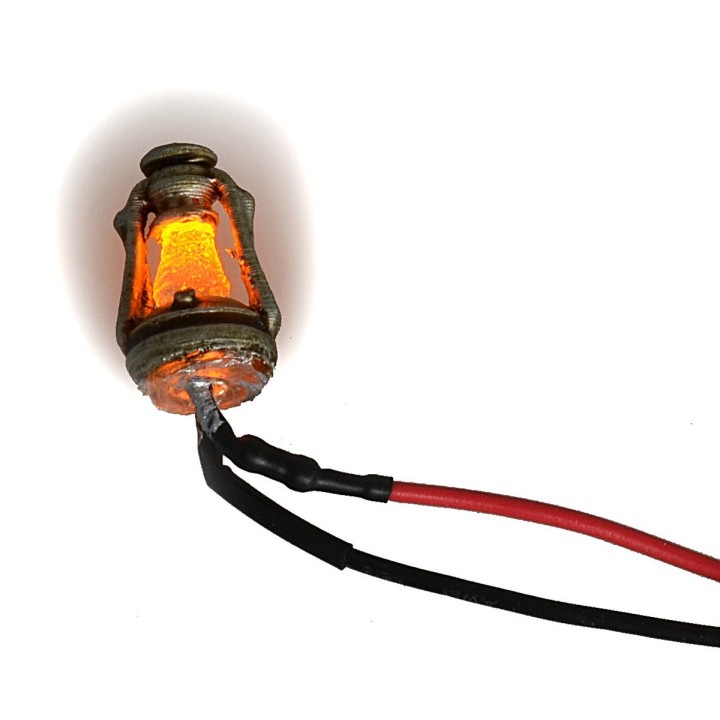 Linterna de aceite con led parpadeante 12 Volt h 1,8 cm