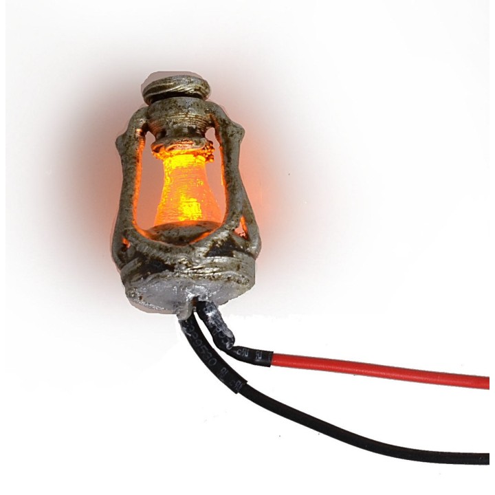 Lanterna a olio con led tremolante 12 Volt cm2,4 h
