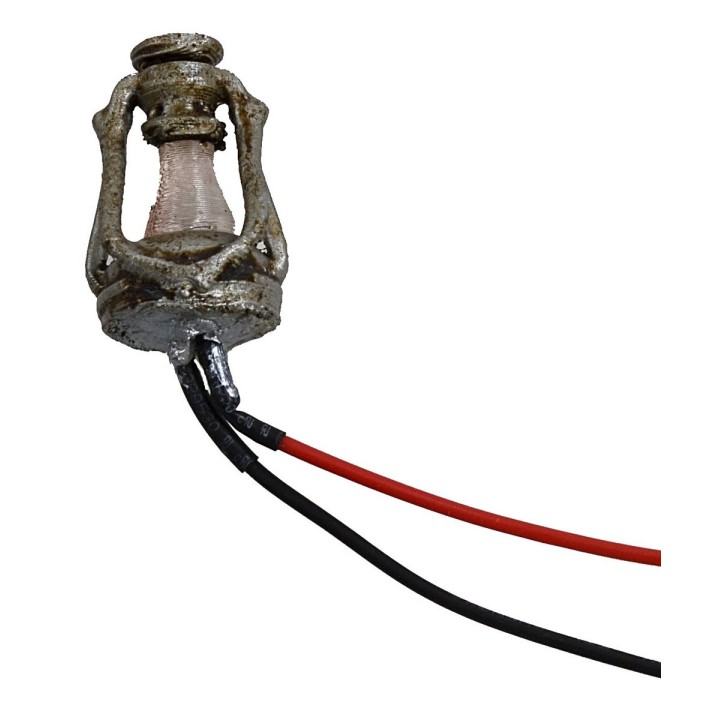 Oil lantern with flickering led 12 Volt cm3 h