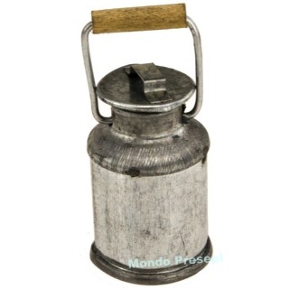 Milk can with wooden handle 4.5 cm