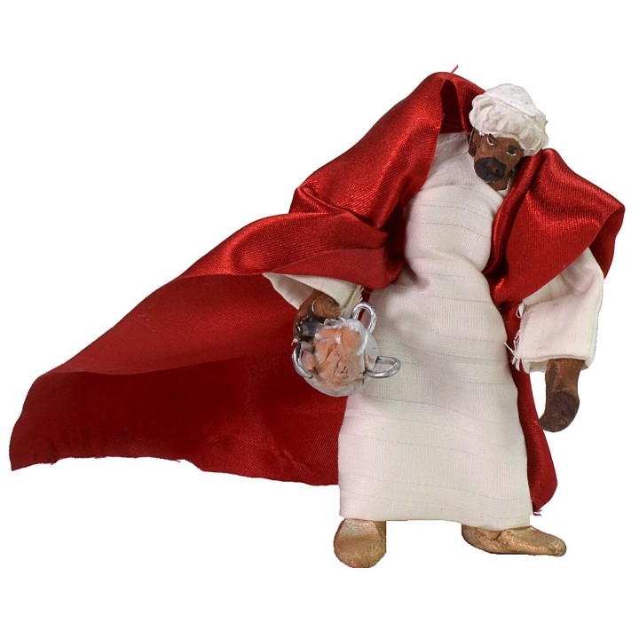 Conjunto de 3 Reyes Magos de 9 cm con ropa de tela