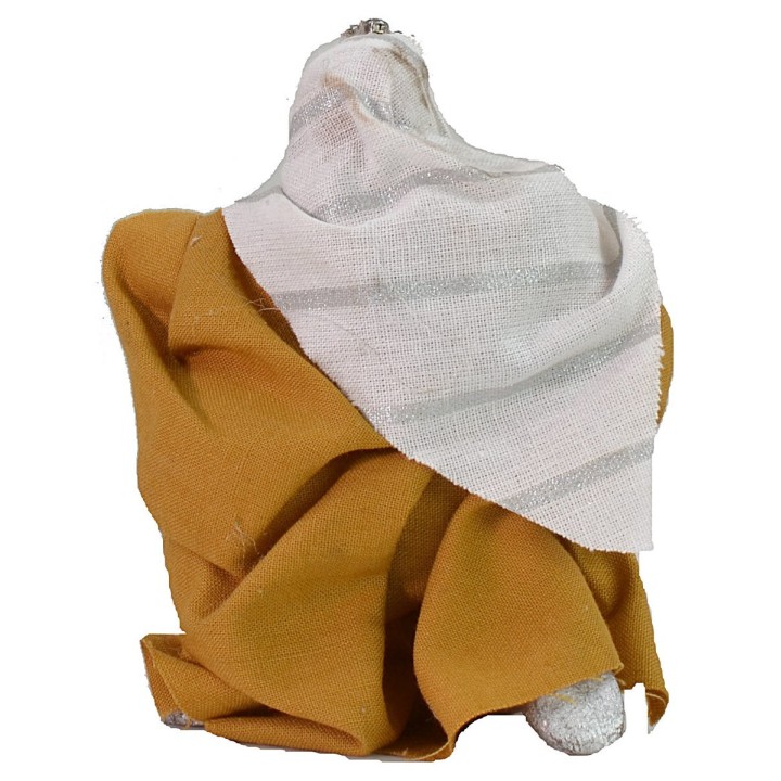 Conjunto de 3 Reyes Magos de 9 cm con ropa de tela