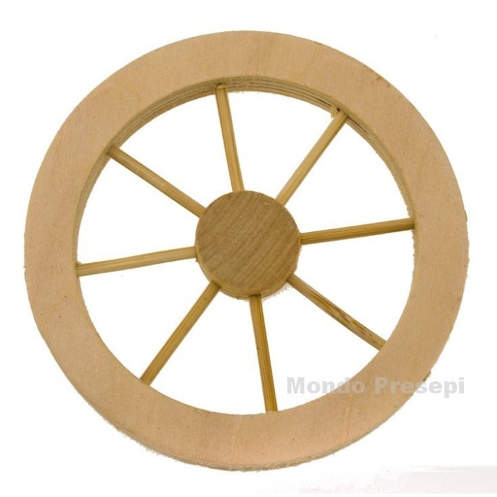 Rueda de madera ø 8 cm